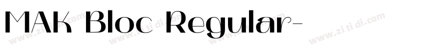 MAK Bloc Regular字体转换